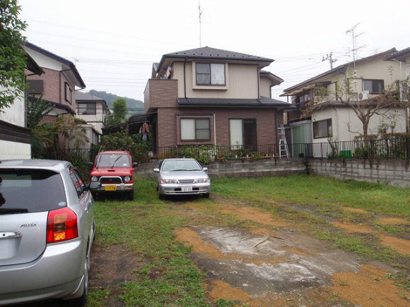 外構工事（駐車場）　施工前